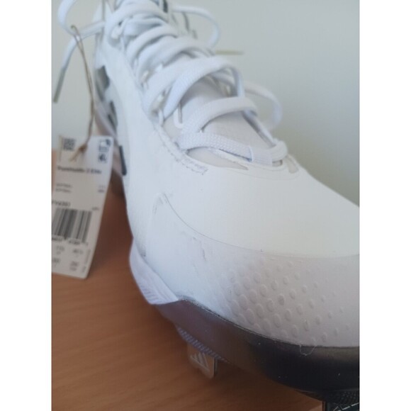Adidas Pure Hustle 2 Elite Womens Softball Metal Cleats White Black FY4393 Sz 13 - Picture 8 of 10